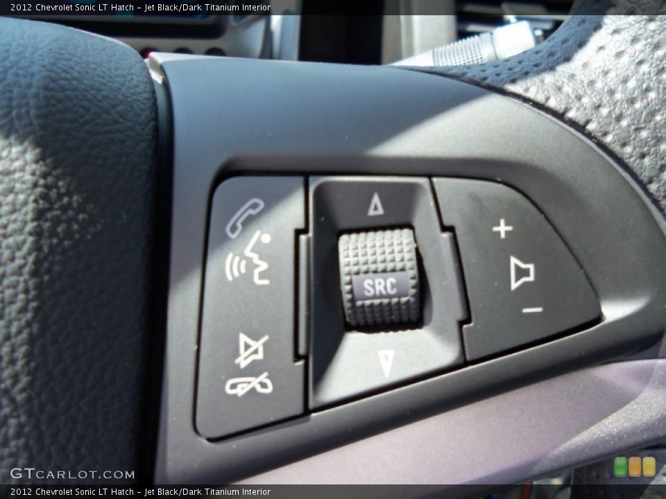 Jet Black/Dark Titanium Interior Controls for the 2012 Chevrolet Sonic LT Hatch #66697250