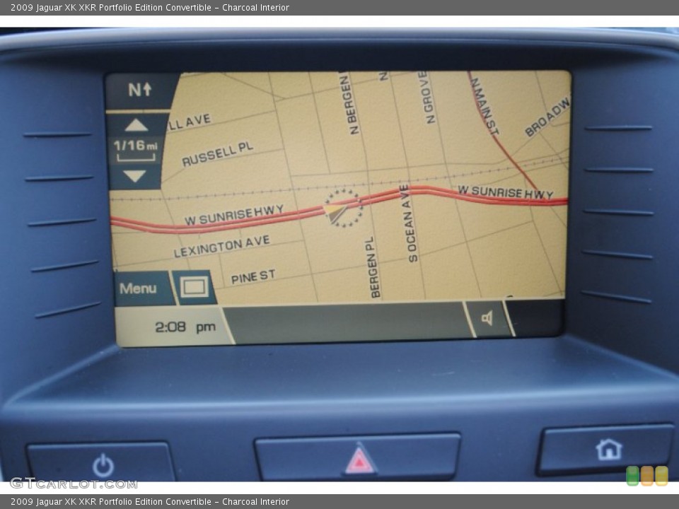 Charcoal Interior Navigation for the 2009 Jaguar XK XKR Portfolio Edition Convertible #66699431