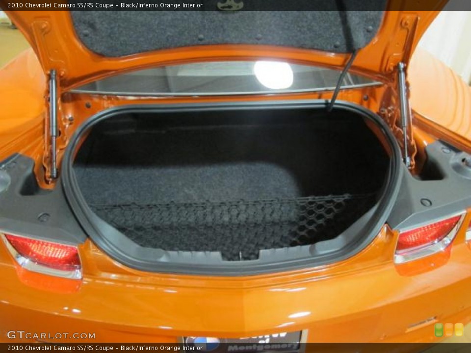 Black/Inferno Orange Interior Trunk for the 2010 Chevrolet Camaro SS/RS Coupe #66701020