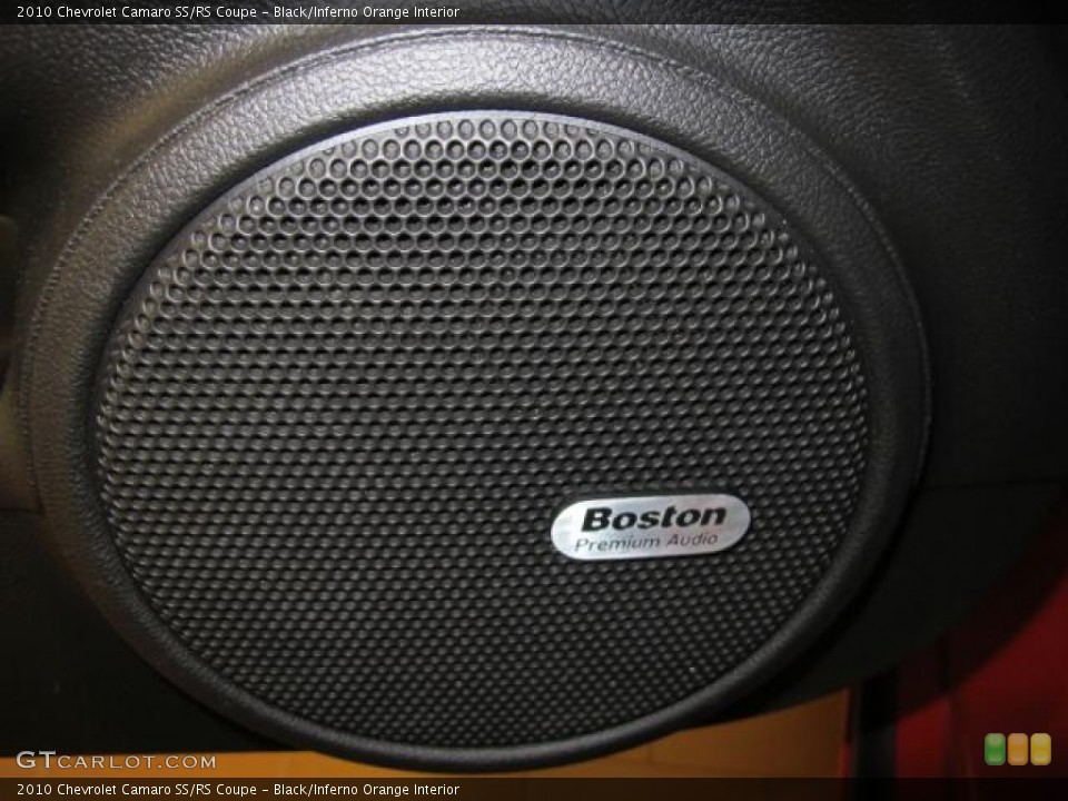Black/Inferno Orange Interior Audio System for the 2010 Chevrolet Camaro SS/RS Coupe #66701048