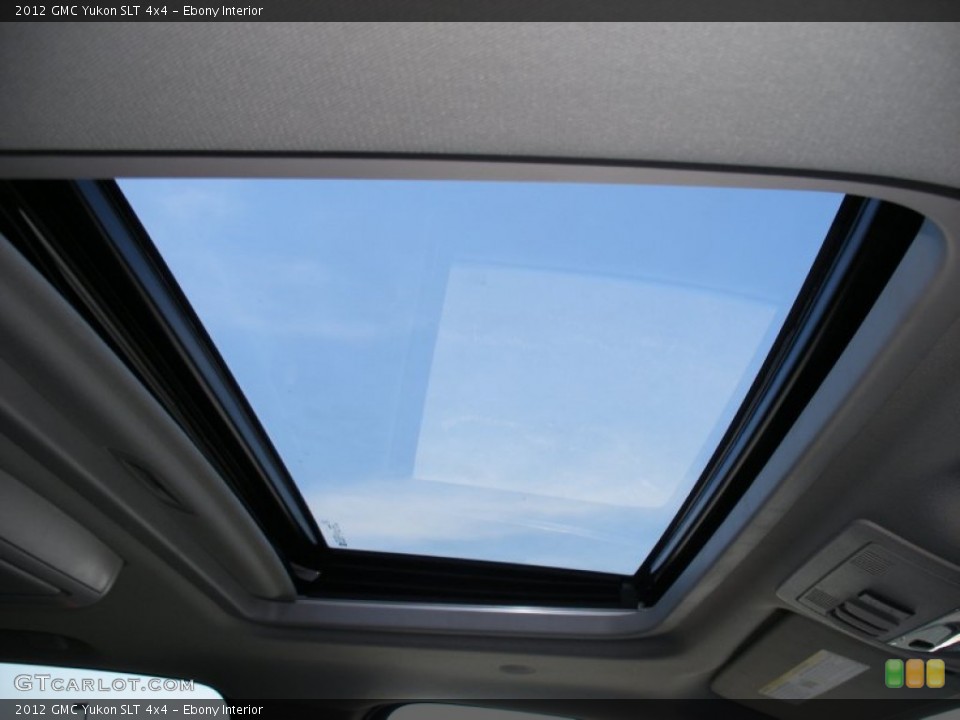 Ebony Interior Sunroof for the 2012 GMC Yukon SLT 4x4 #66701063