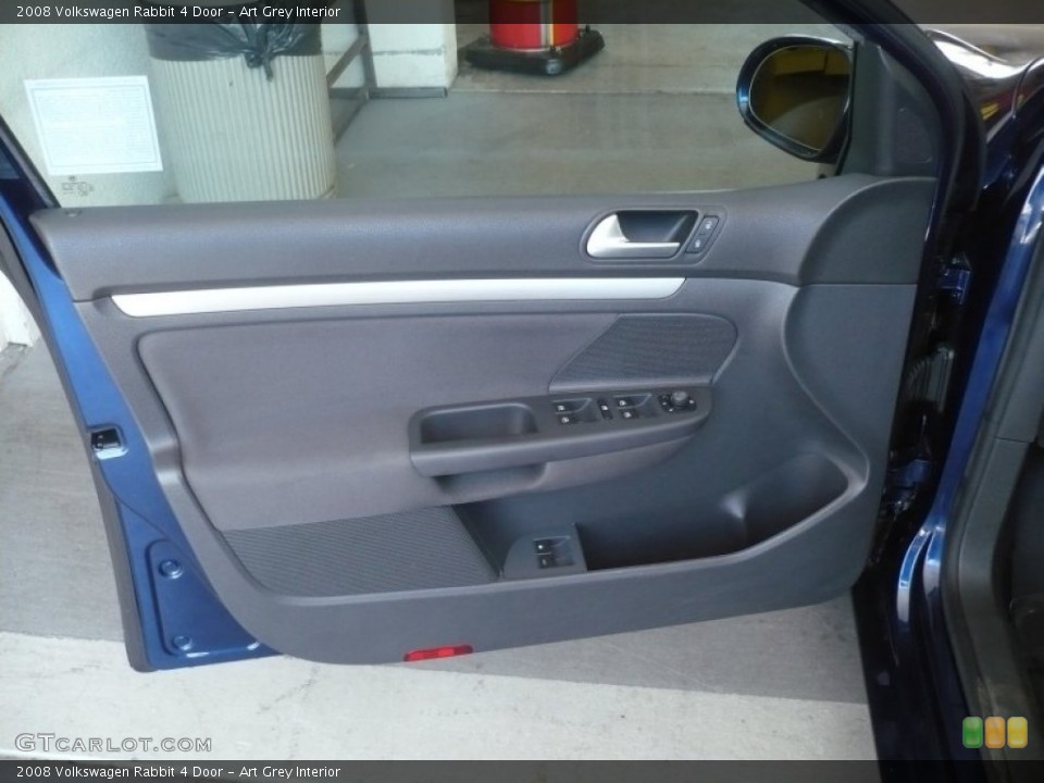 Art Grey Interior Door Panel for the 2008 Volkswagen Rabbit 4 Door #66702650
