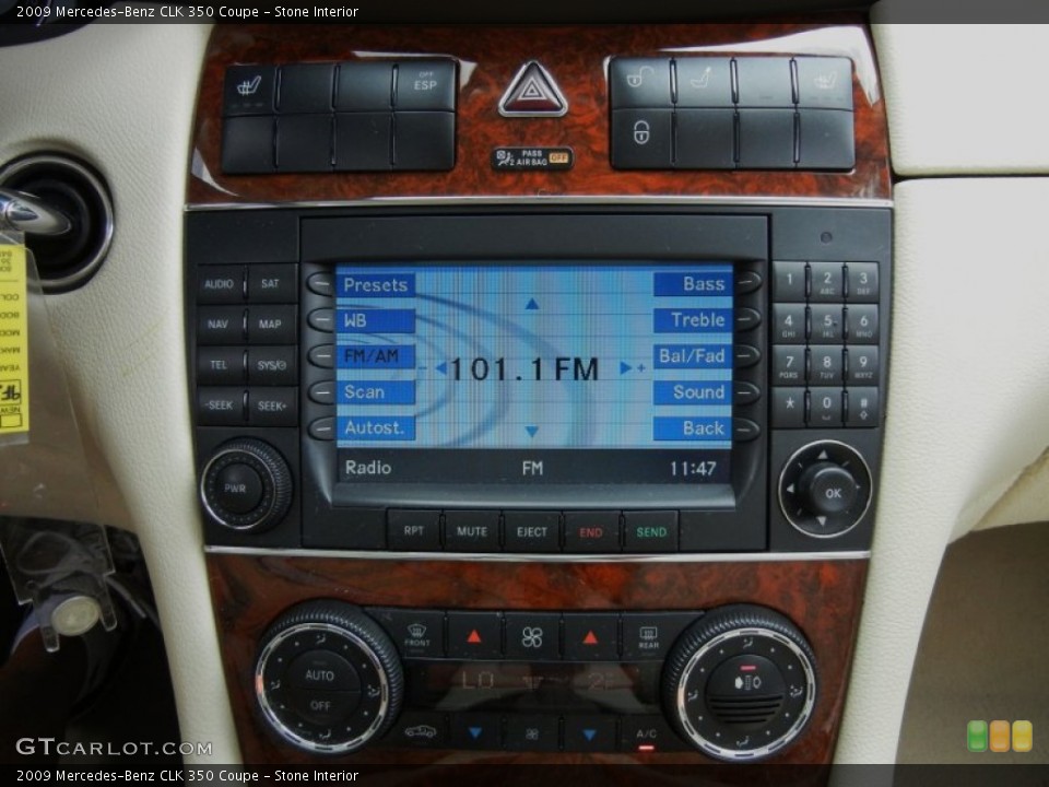 Stone Interior Controls for the 2009 Mercedes-Benz CLK 350 Coupe #66703234