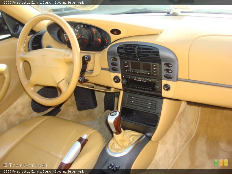 Savanna Beige Interior Dashboard for the 1999 Porsche 911 Carrera Coupe #66704951