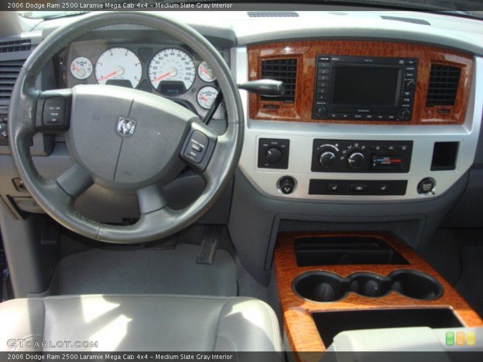 Medium Slate Gray Interior Dashboard for the 2006 Dodge Ram 2500 Laramie Mega Cab 4x4 #66707306