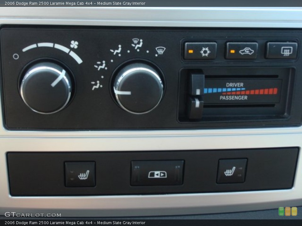 Medium Slate Gray Interior Controls for the 2006 Dodge Ram 2500 Laramie Mega Cab 4x4 #66707348