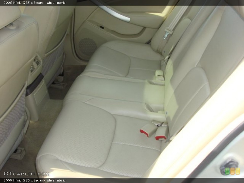 Wheat Interior Rear Seat for the 2006 Infiniti G 35 x Sedan #66708491