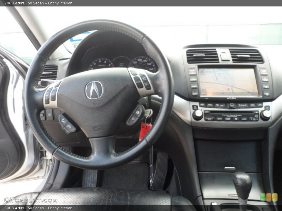 Ebony Interior Dashboard for the 2008 Acura TSX Sedan #66710747