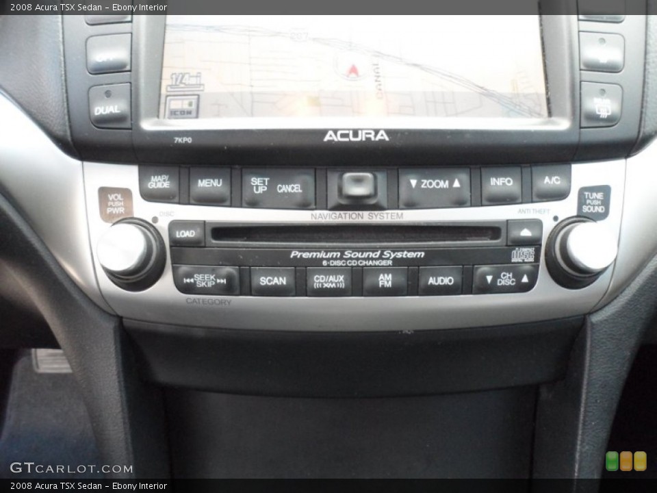 Ebony Interior Controls for the 2008 Acura TSX Sedan #66710765