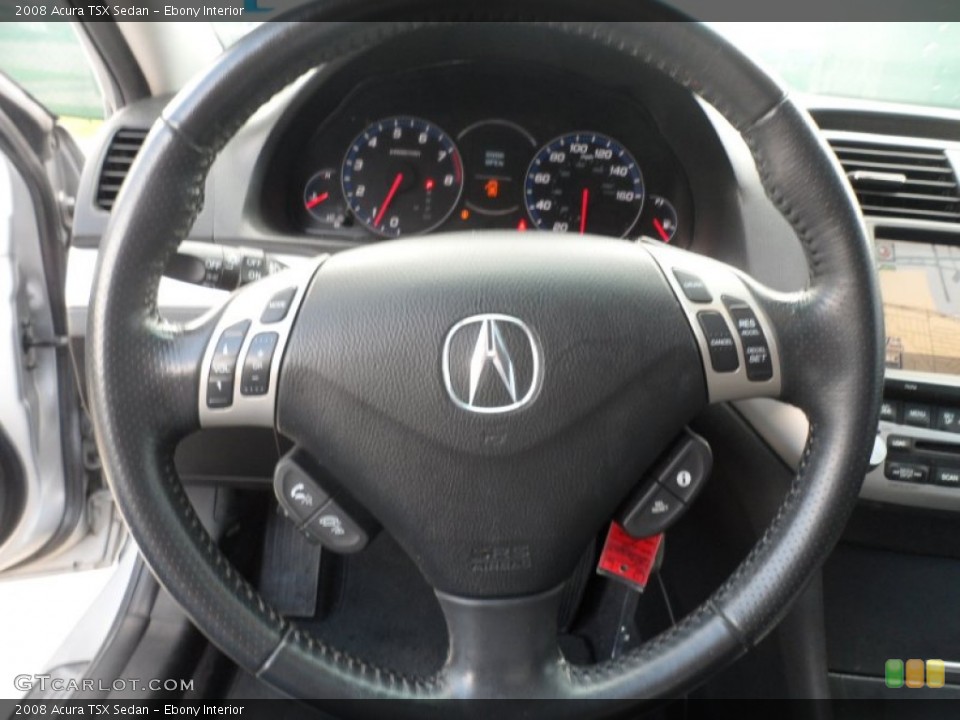 Ebony Interior Steering Wheel for the 2008 Acura TSX Sedan #66710774