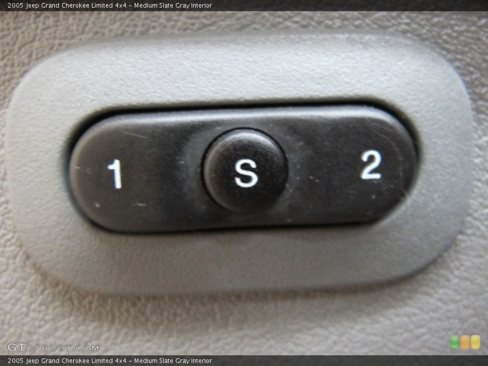 Medium Slate Gray Interior Controls for the 2005 Jeep Grand Cherokee Limited 4x4 #66712445