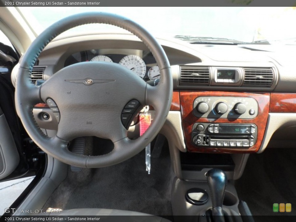 Sandstone Interior Dashboard for the 2001 Chrysler Sebring LXi Sedan #66712730