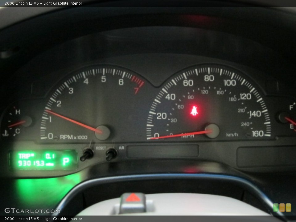 Light Graphite Interior Gauges for the 2000 Lincoln LS V6 #66712742