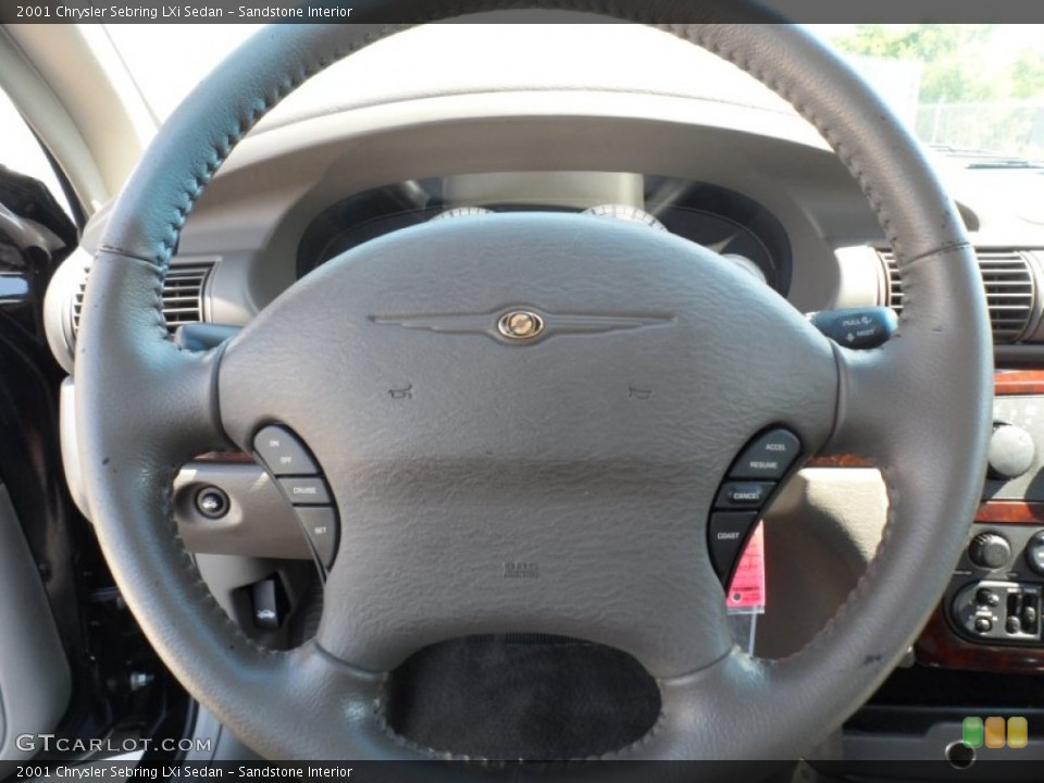 Sandstone Interior Steering Wheel for the 2001 Chrysler Sebring LXi Sedan #66712775