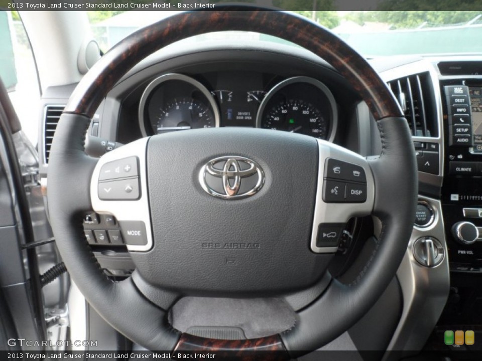 Black Interior Steering Wheel for the 2013 Toyota Land Cruiser  #66713153