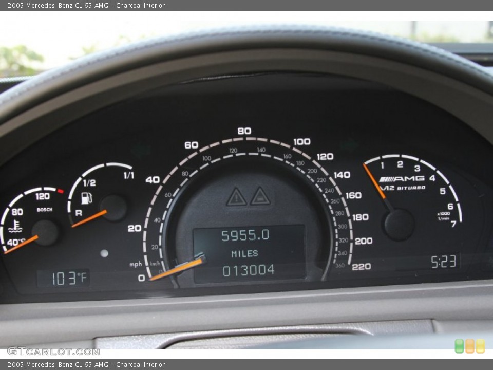 Charcoal Interior Gauges for the 2005 Mercedes-Benz CL 65 AMG #66717824