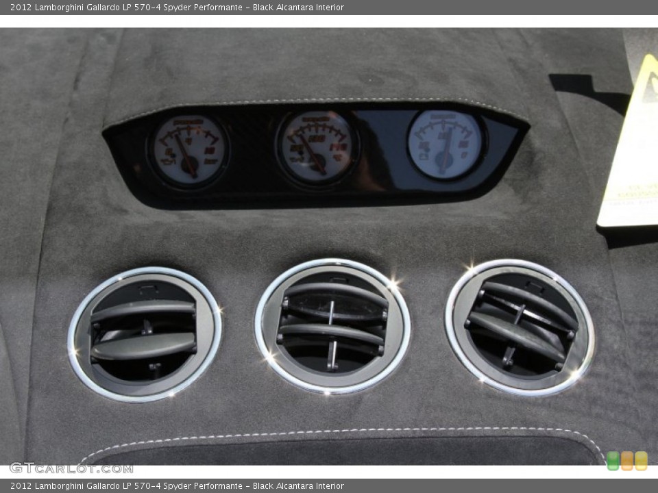 Black Alcantara Interior Gauges for the 2012 Lamborghini Gallardo LP 570-4 Spyder Performante #66718262