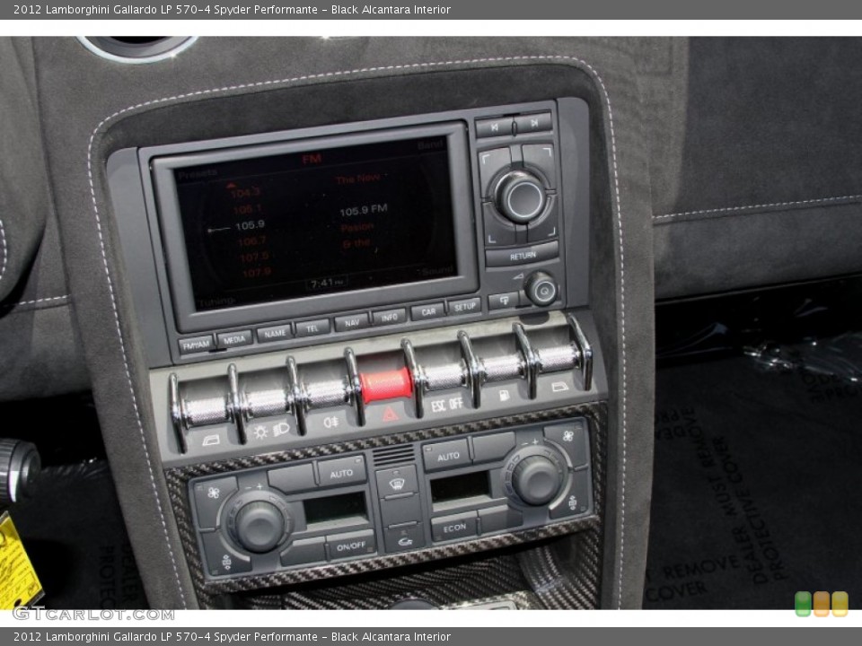 Black Alcantara Interior Controls for the 2012 Lamborghini Gallardo LP 570-4 Spyder Performante #66718271