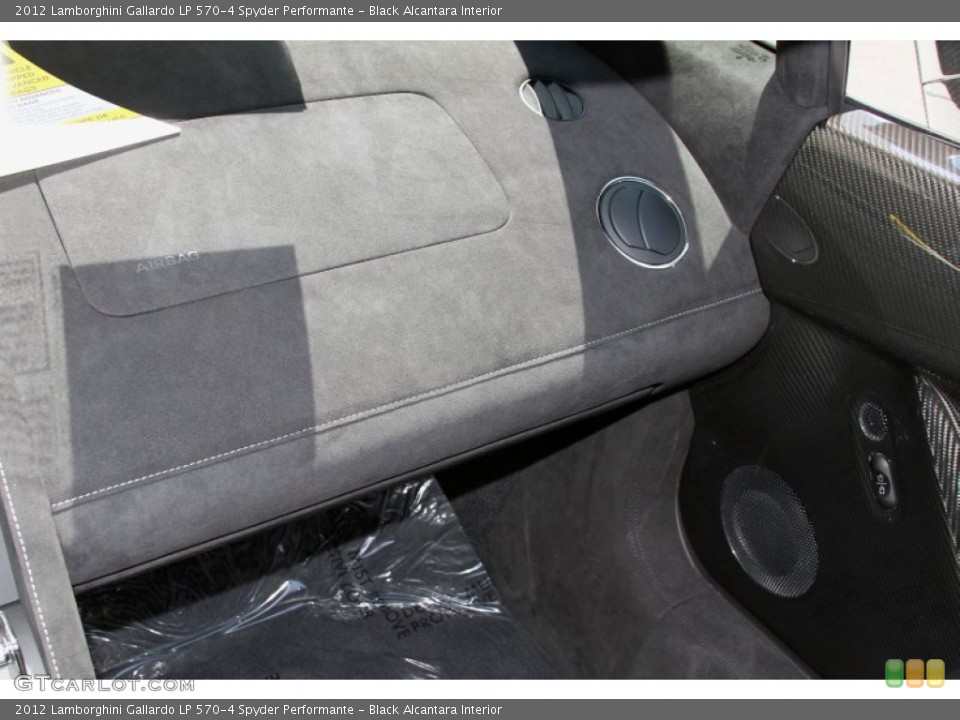 Black Alcantara Interior Dashboard for the 2012 Lamborghini Gallardo LP 570-4 Spyder Performante #66718289