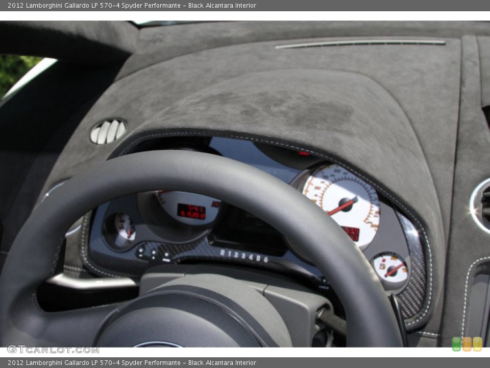 Black Alcantara Interior Dashboard for the 2012 Lamborghini Gallardo LP 570-4 Spyder Performante #66718298