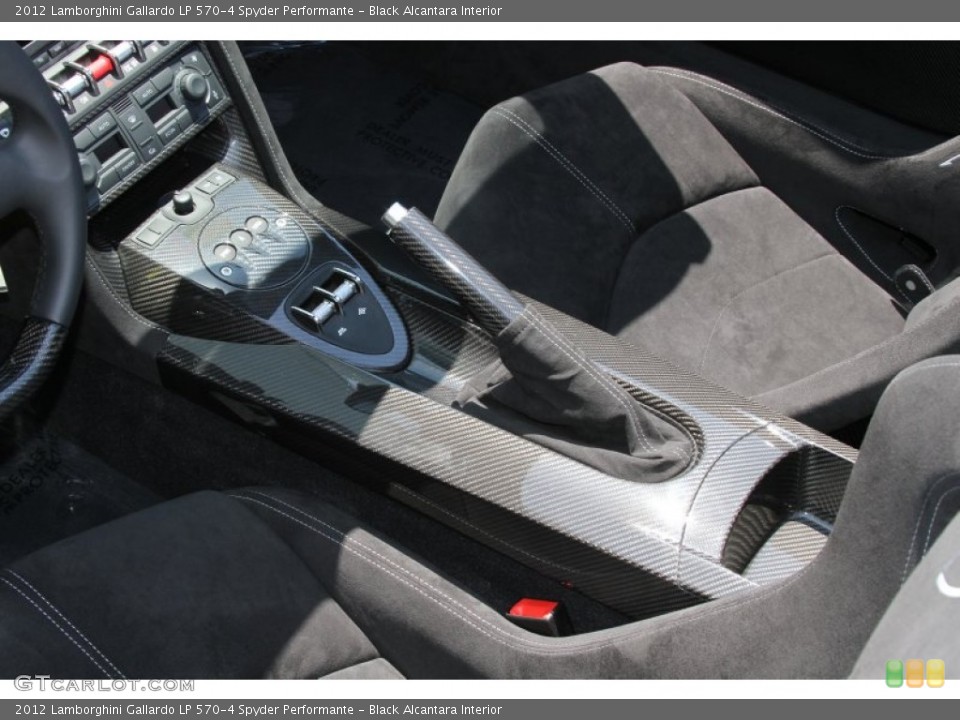 Black Alcantara Interior Controls for the 2012 Lamborghini Gallardo LP 570-4 Spyder Performante #66718385