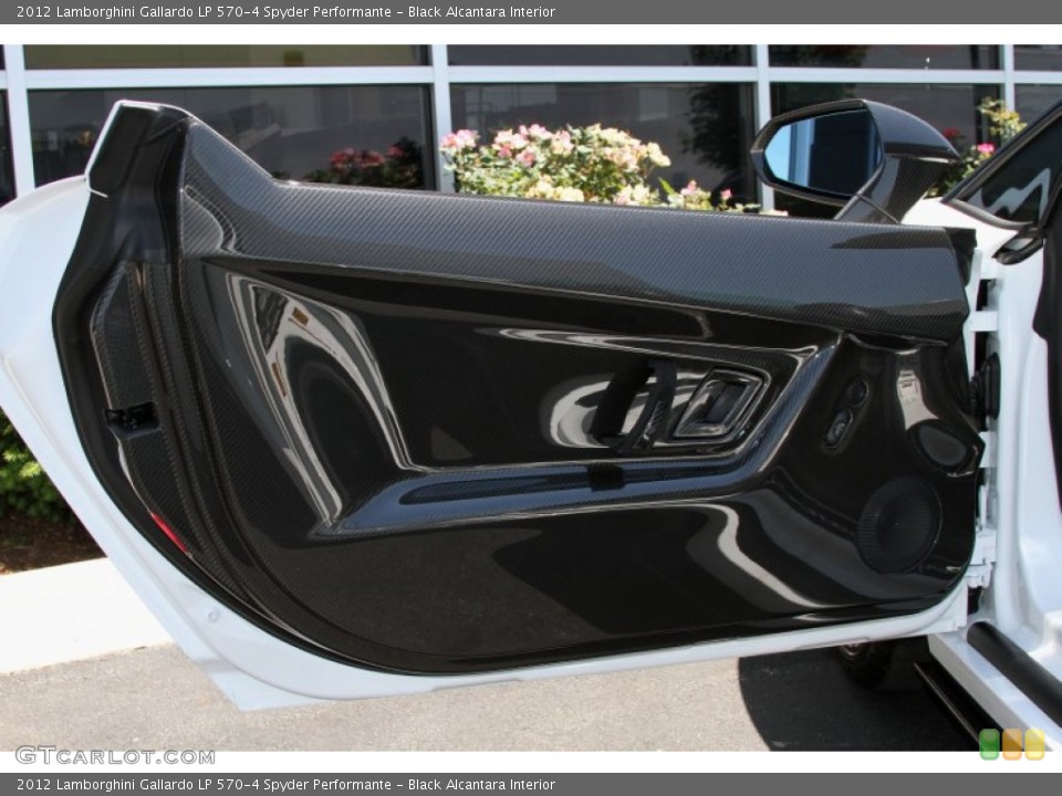Black Alcantara Interior Door Panel for the 2012 Lamborghini Gallardo LP 570-4 Spyder Performante #66718393