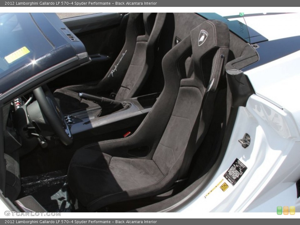 Black Alcantara Interior Photo for the 2012 Lamborghini Gallardo LP 570-4 Spyder Performante #66718424