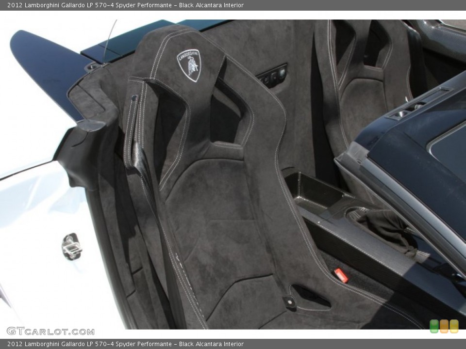 Black Alcantara Interior Front Seat for the 2012 Lamborghini Gallardo LP 570-4 Spyder Performante #66718433