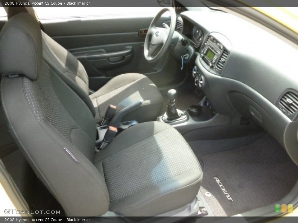Black Interior Photo for the 2008 Hyundai Accent GS Coupe #66718981