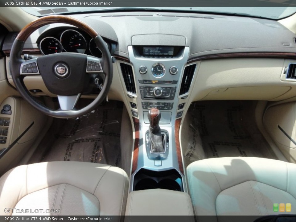 Cashmere/Cocoa Interior Dashboard for the 2009 Cadillac CTS 4 AWD Sedan #66719786
