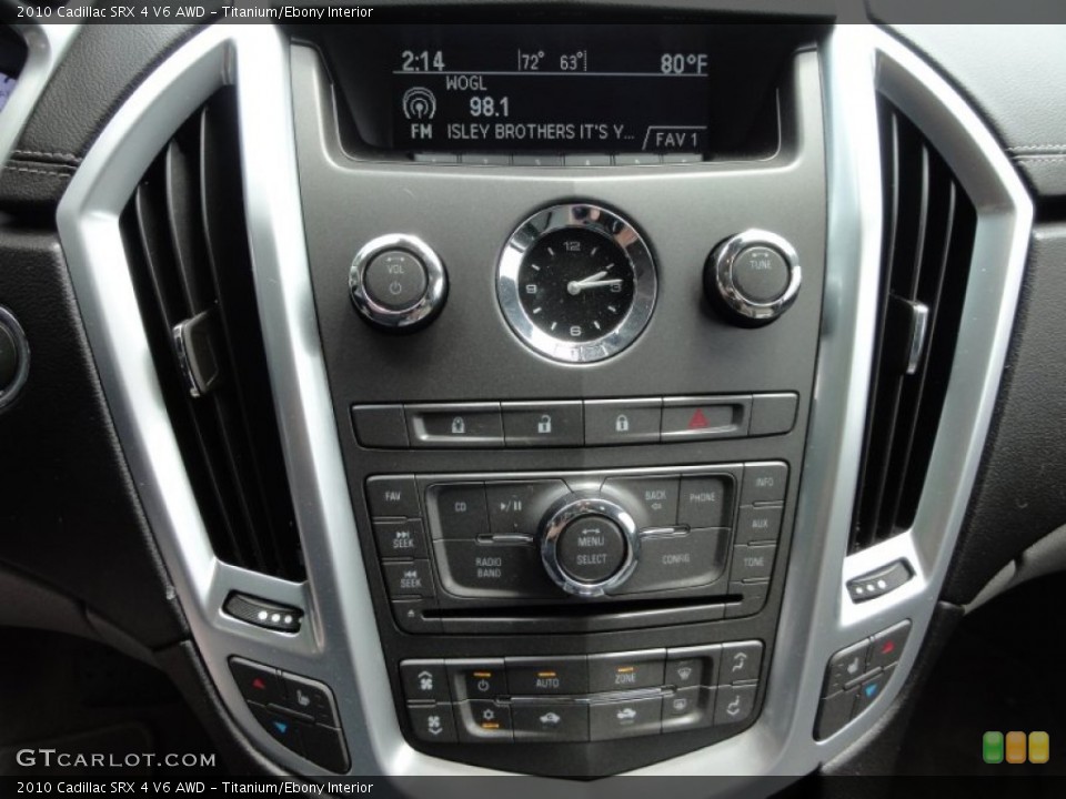 Titanium/Ebony Interior Controls for the 2010 Cadillac SRX 4 V6 AWD #66719952