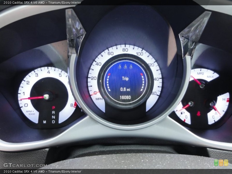 Titanium/Ebony Interior Gauges for the 2010 Cadillac SRX 4 V6 AWD #66719969