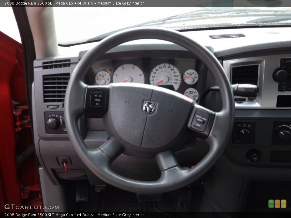 Medium Slate Gray Interior Steering Wheel for the 2008 Dodge Ram 3500 SLT Mega Cab 4x4 Dually #66720680