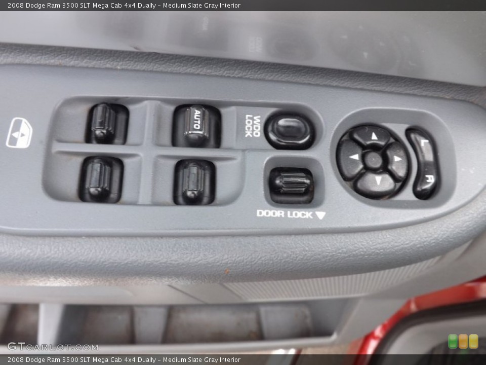 Medium Slate Gray Interior Controls for the 2008 Dodge Ram 3500 SLT Mega Cab 4x4 Dually #66720746