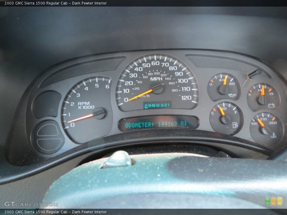 Dark Pewter Interior Gauges for the 2003 GMC Sierra 1500 Regular Cab #66722150