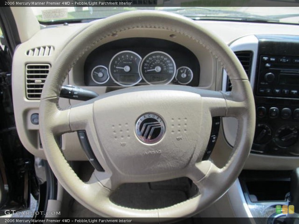 Pebble/Light Parchment Interior Steering Wheel for the 2006 Mercury Mariner Premier 4WD #66722363