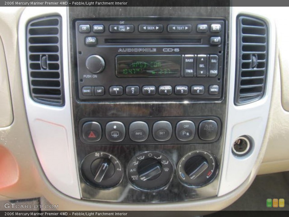 Pebble/Light Parchment Interior Controls for the 2006 Mercury Mariner Premier 4WD #66722369