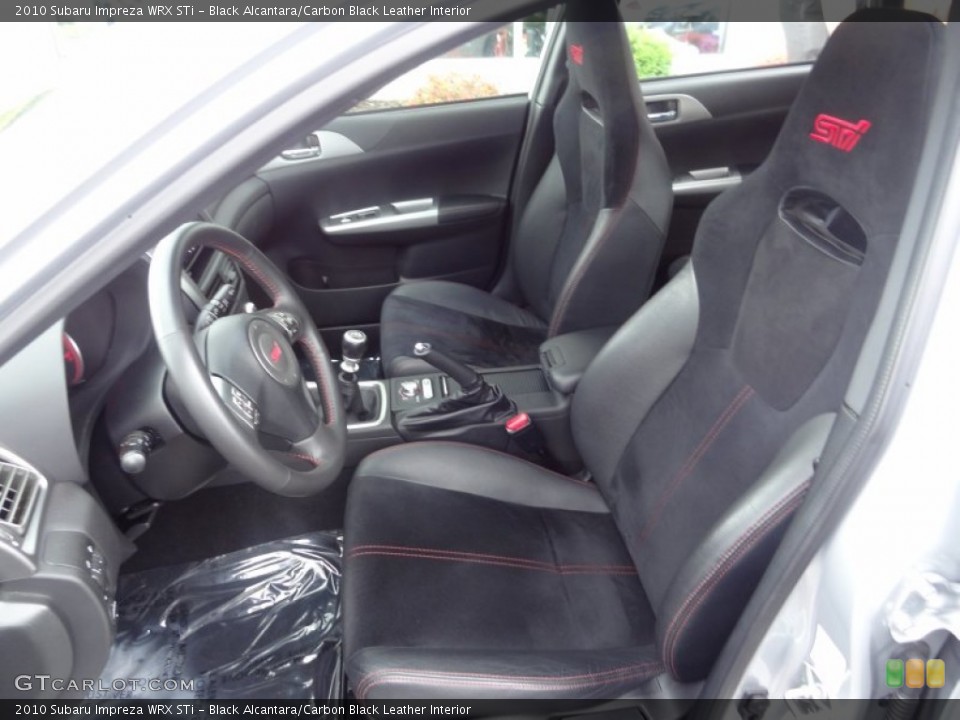 Black Alcantara/Carbon Black Leather Interior Photo for the 2010 Subaru Impreza WRX STi #66722831