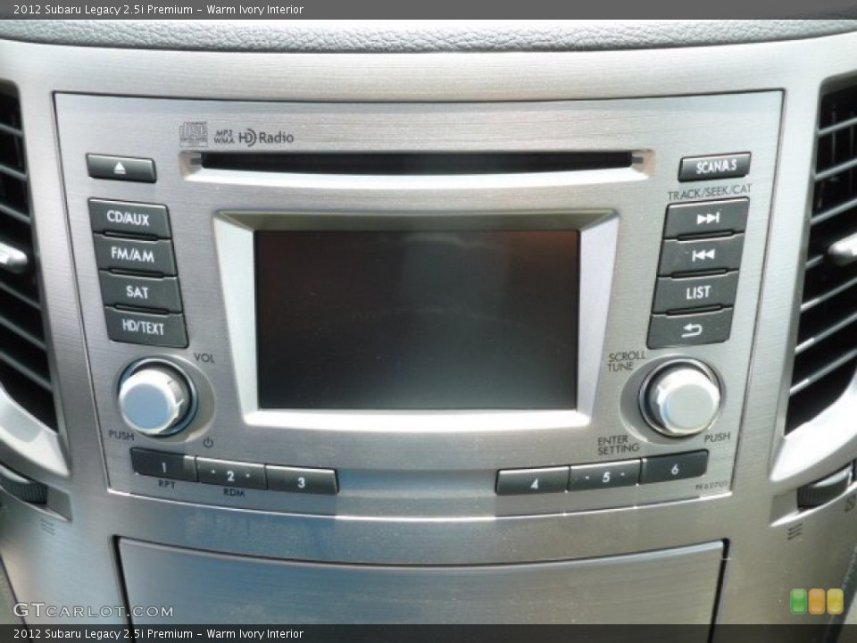 Warm Ivory Interior Audio System for the 2012 Subaru Legacy 2.5i Premium #66724286