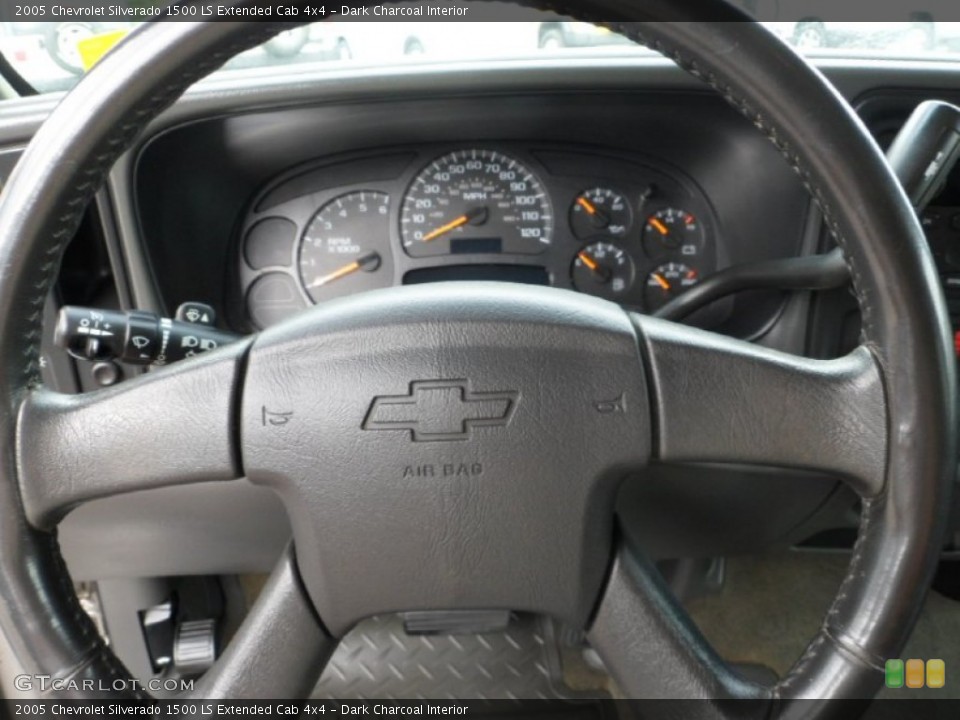 Dark Charcoal Interior Steering Wheel for the 2005 Chevrolet Silverado 1500 LS Extended Cab 4x4 #66725583