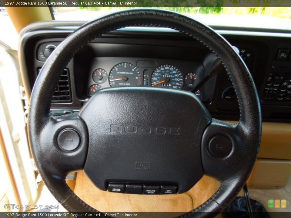 Camel Tan Interior Steering Wheel for the 1997 Dodge Ram 1500 Laramie SLT Regular Cab 4x4 #66727610
