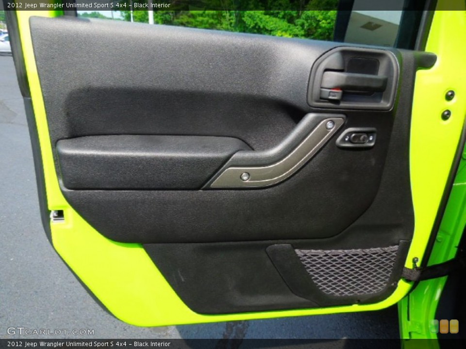 Black Interior Door Panel for the 2012 Jeep Wrangler Unlimited Sport S 4x4 #66728345