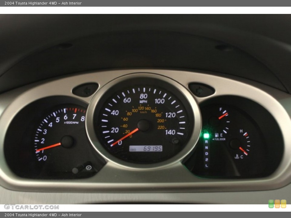 Ash Interior Gauges for the 2004 Toyota Highlander 4WD #66730197
