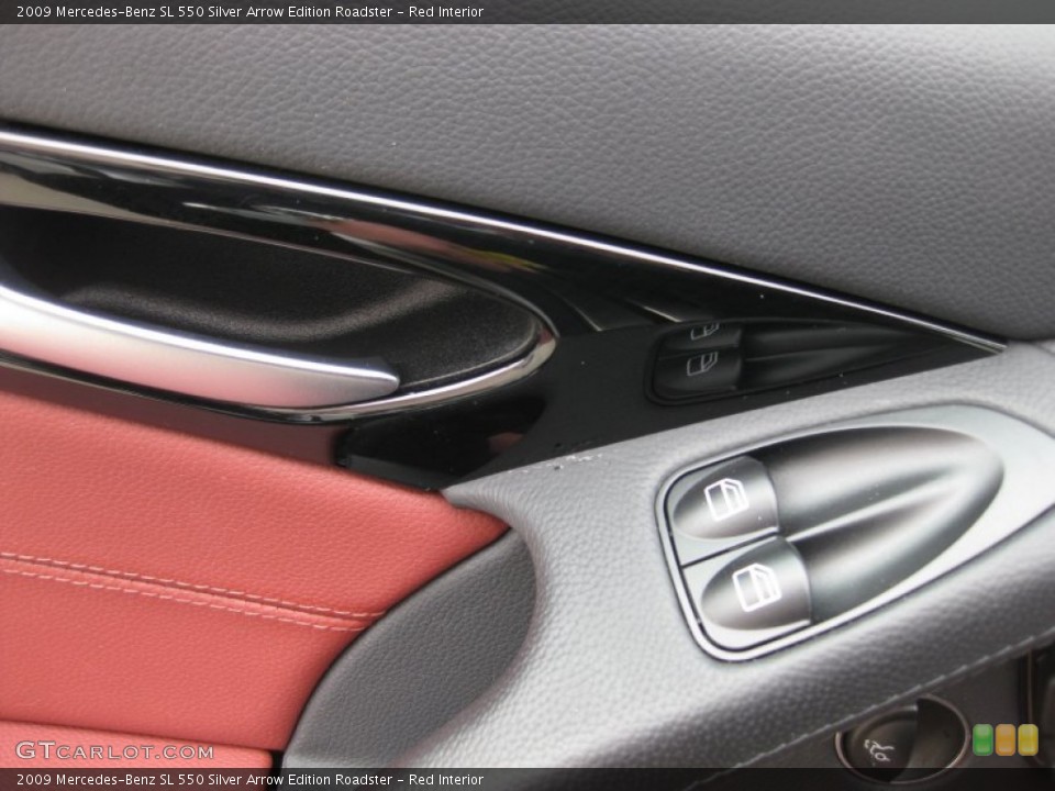 Red Interior Controls for the 2009 Mercedes-Benz SL 550 Silver Arrow Edition Roadster #66731855