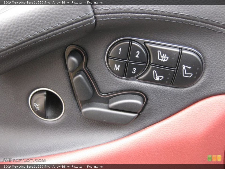 Red Interior Controls for the 2009 Mercedes-Benz SL 550 Silver Arrow Edition Roadster #66731861