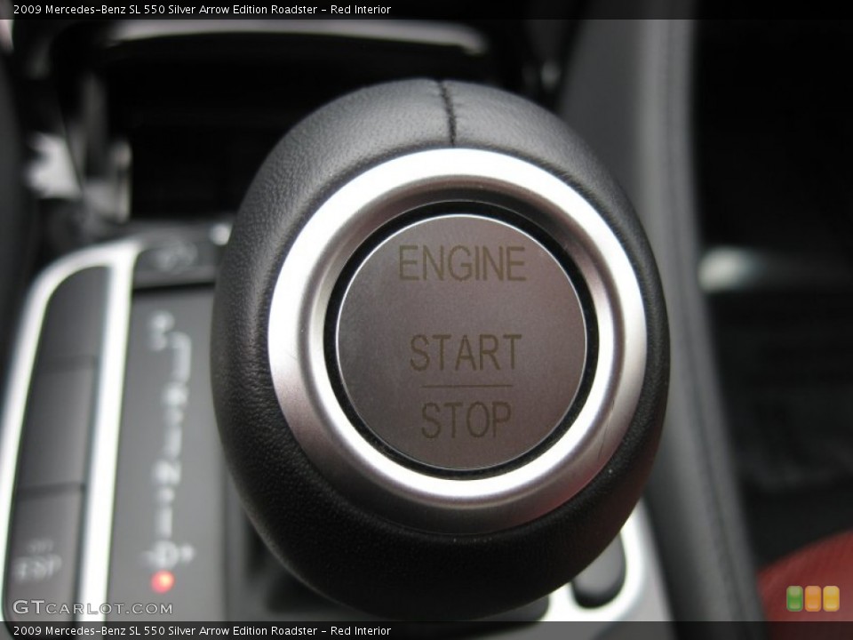 Red Interior Controls for the 2009 Mercedes-Benz SL 550 Silver Arrow Edition Roadster #66731906