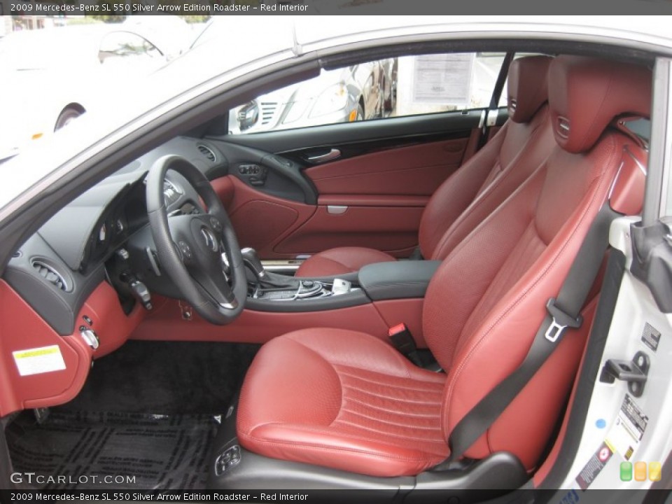 Red Interior Photo for the 2009 Mercedes-Benz SL 550 Silver Arrow Edition Roadster #66731933