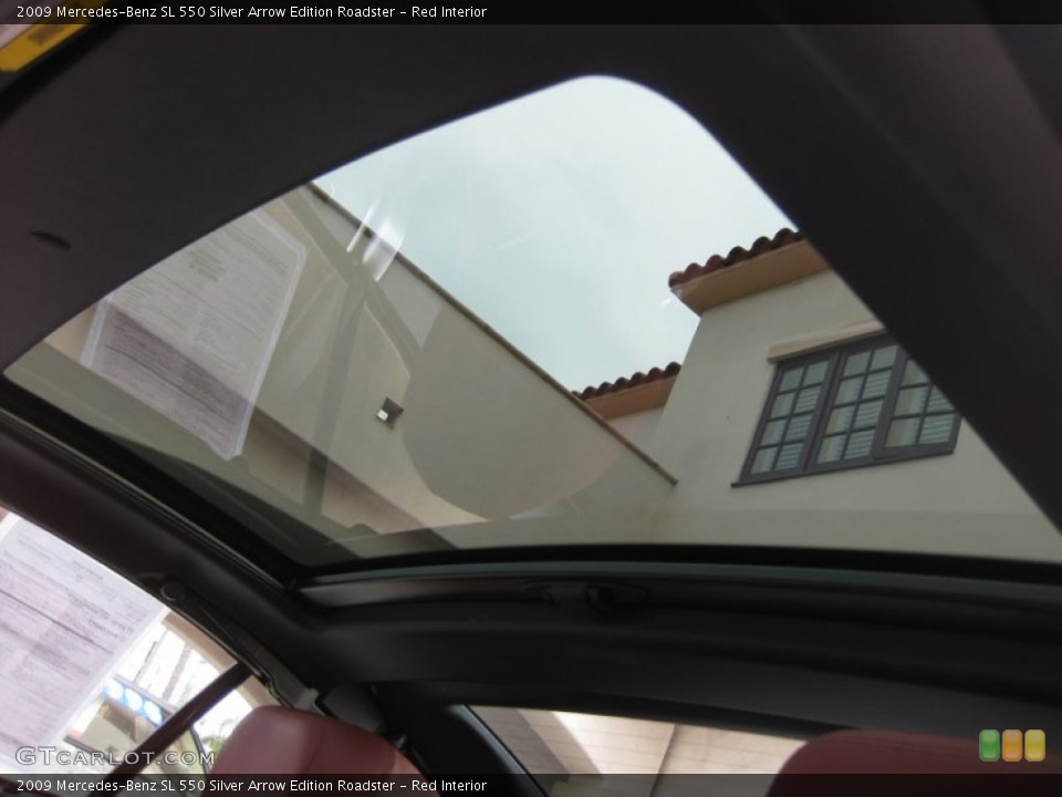 Red Interior Sunroof for the 2009 Mercedes-Benz SL 550 Silver Arrow Edition Roadster #66731948