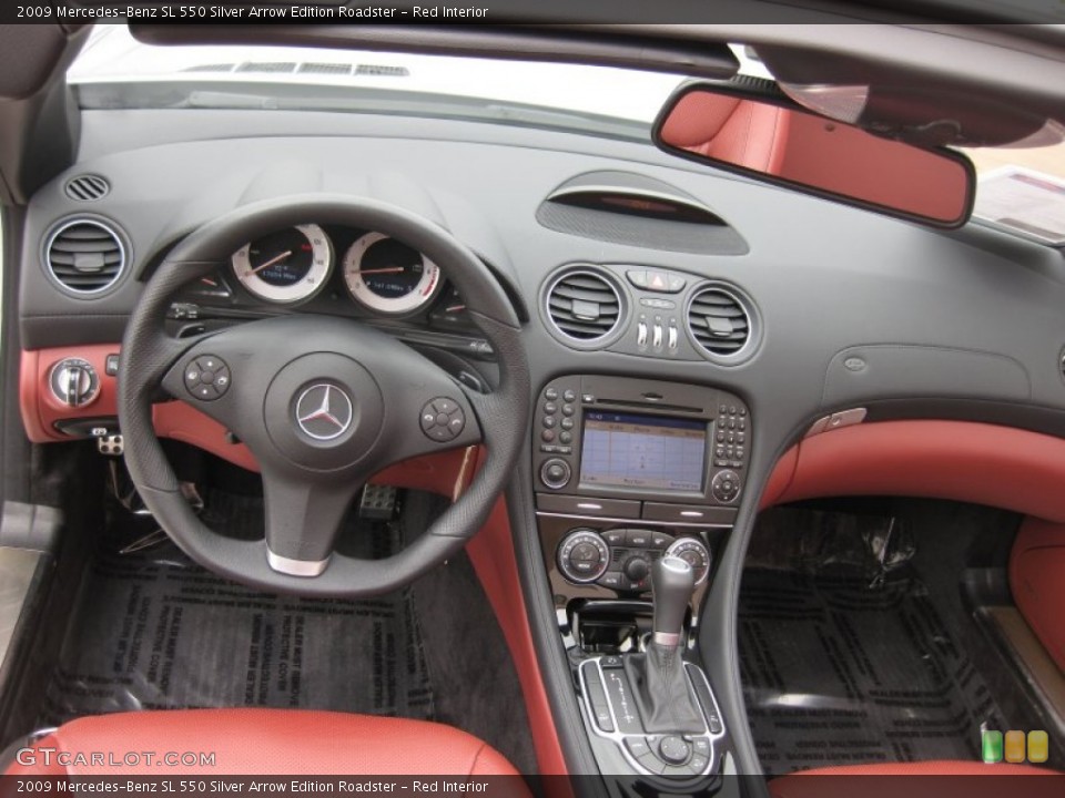 Red Interior Dashboard for the 2009 Mercedes-Benz SL 550 Silver Arrow Edition Roadster #66731954