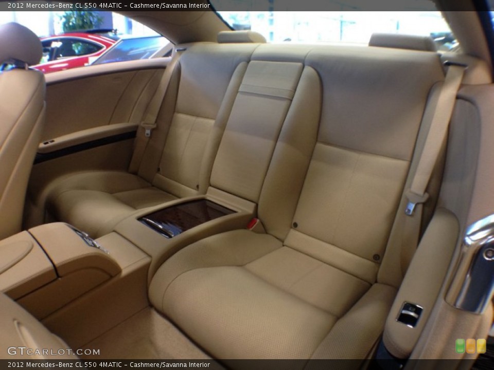 Cashmere/Savanna Interior Rear Seat for the 2012 Mercedes-Benz CL 550 4MATIC #66732572